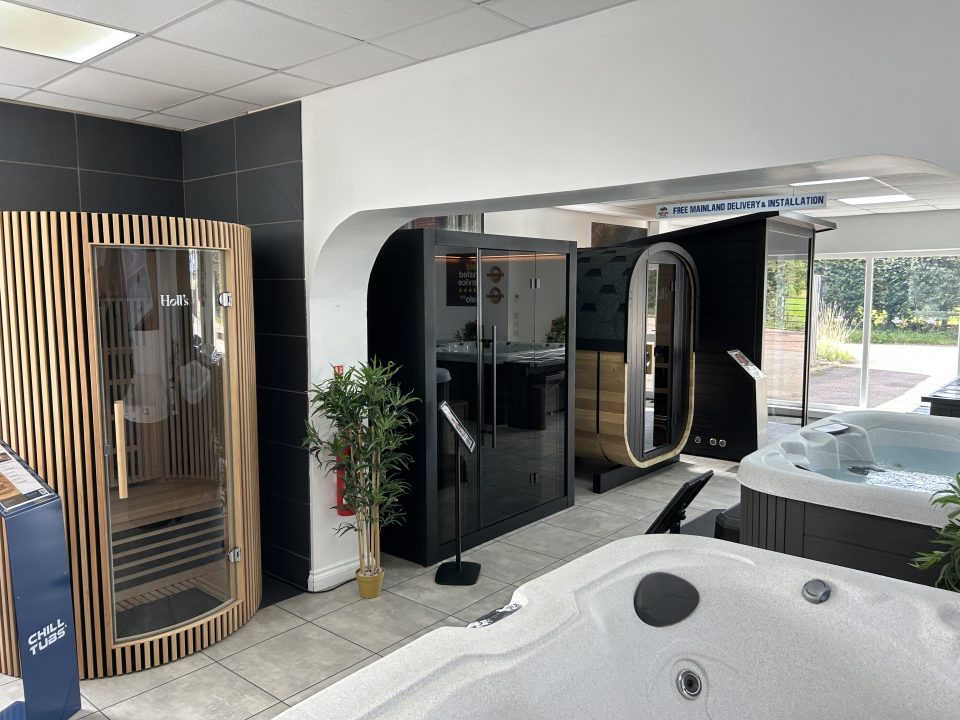 Grizzly Bear Hot Tubs showroom display
