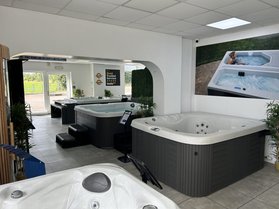 Grizzly Bear Hot Tubs showroom display