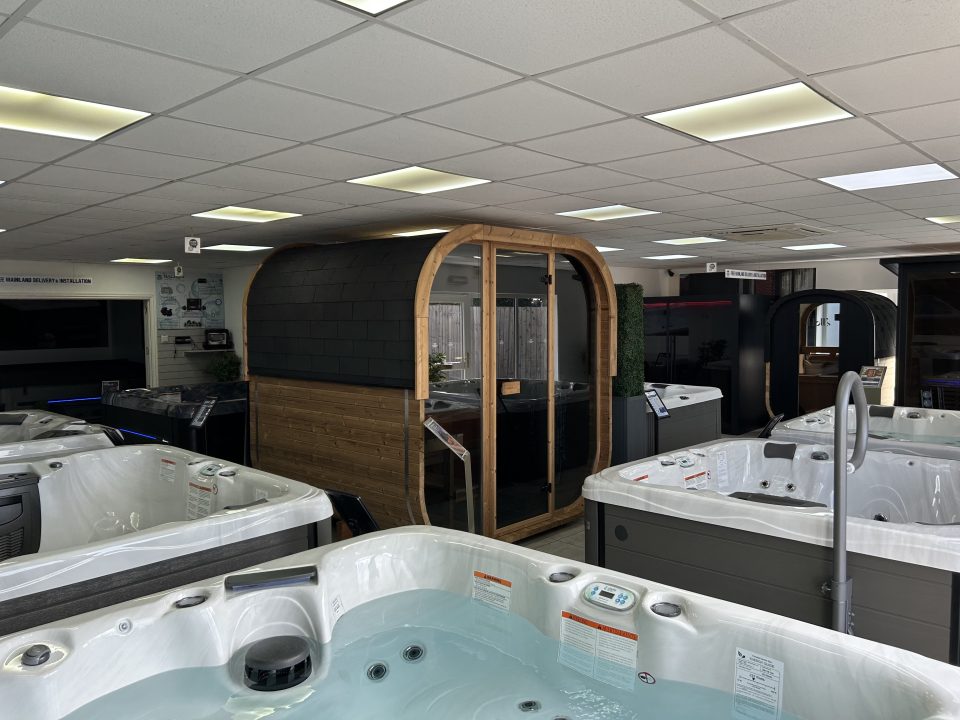 Grizzly Bear Hot Tubs showroom display