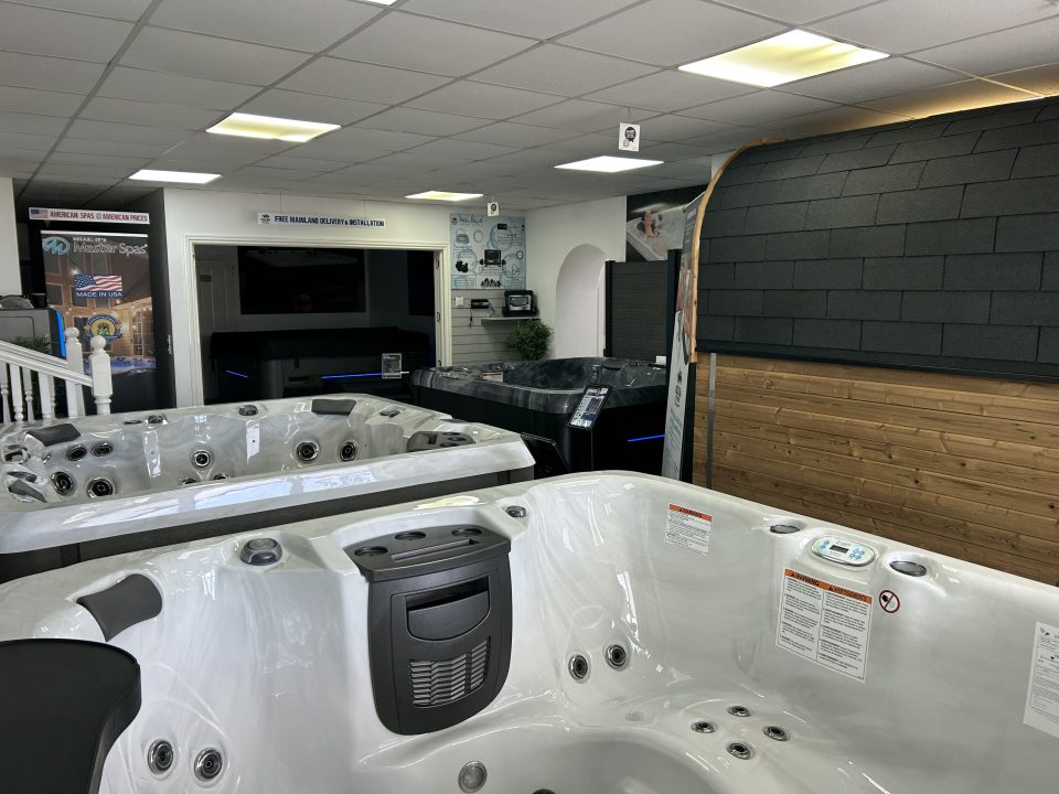 Grizzly Bear Hot Tubs showroom display